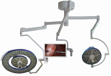 Blaue Farbdoppelhauben-Decken-Veterinärchirurgie-Lichter, LED-Operationsleuchte 160000 LUX